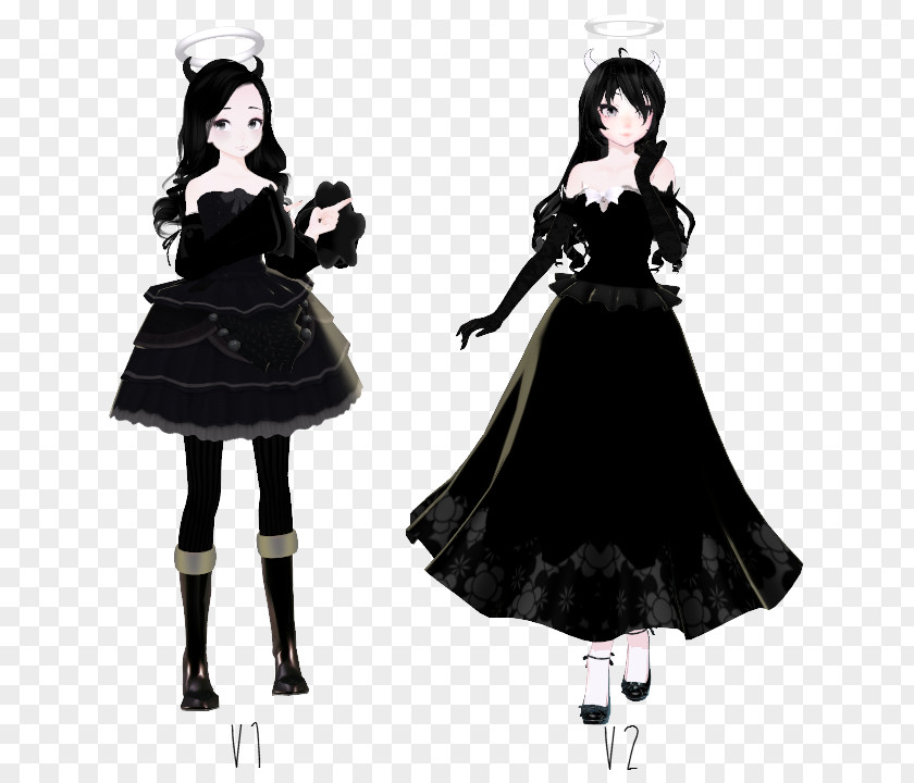 Inky Bendy And The Ink Machine Angel Clothing Dress Costume PNG