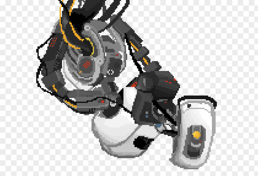 Portal GLaDOS Pixel Art Wheatley Chell PNG