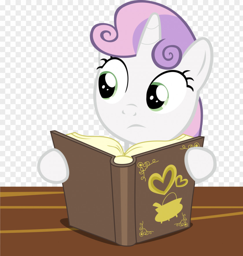 Read A Book E-book Sweetie Belle Reading Text PNG