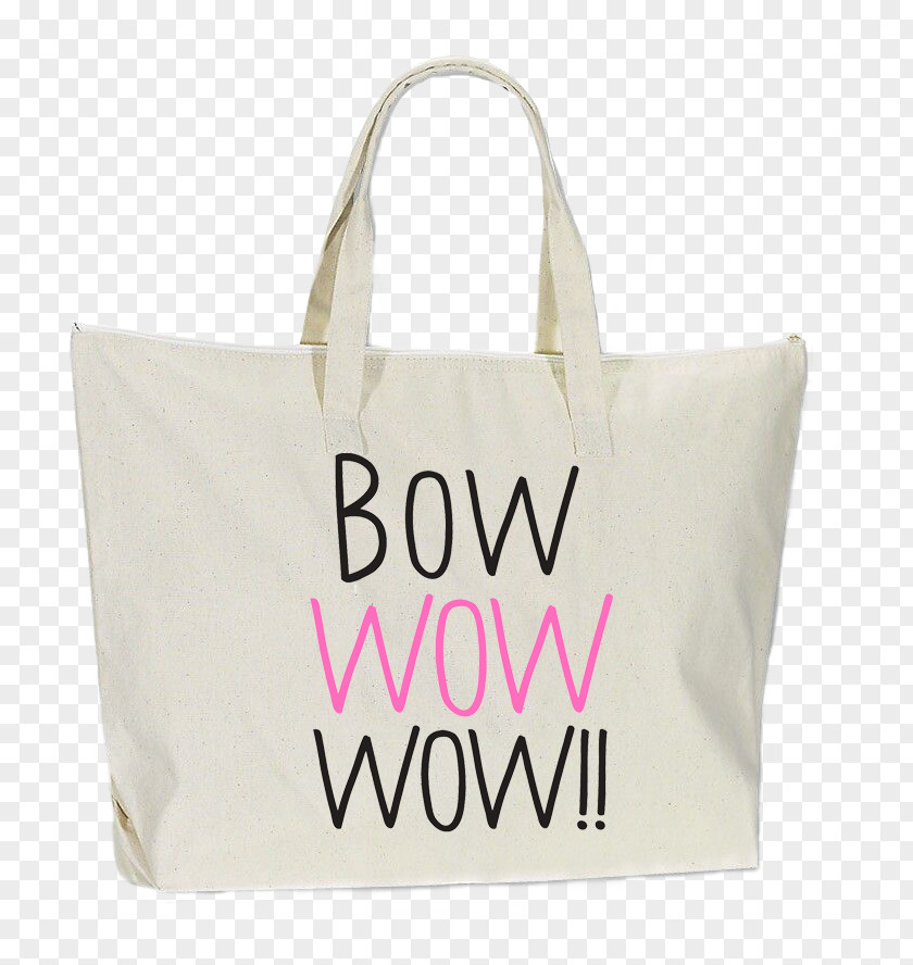 Bow Wow Tote Bag Canvas Denim Handbag PNG