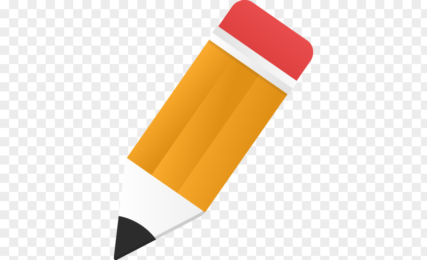 Edit Icon Orange Pencil Editing Design Download PNG