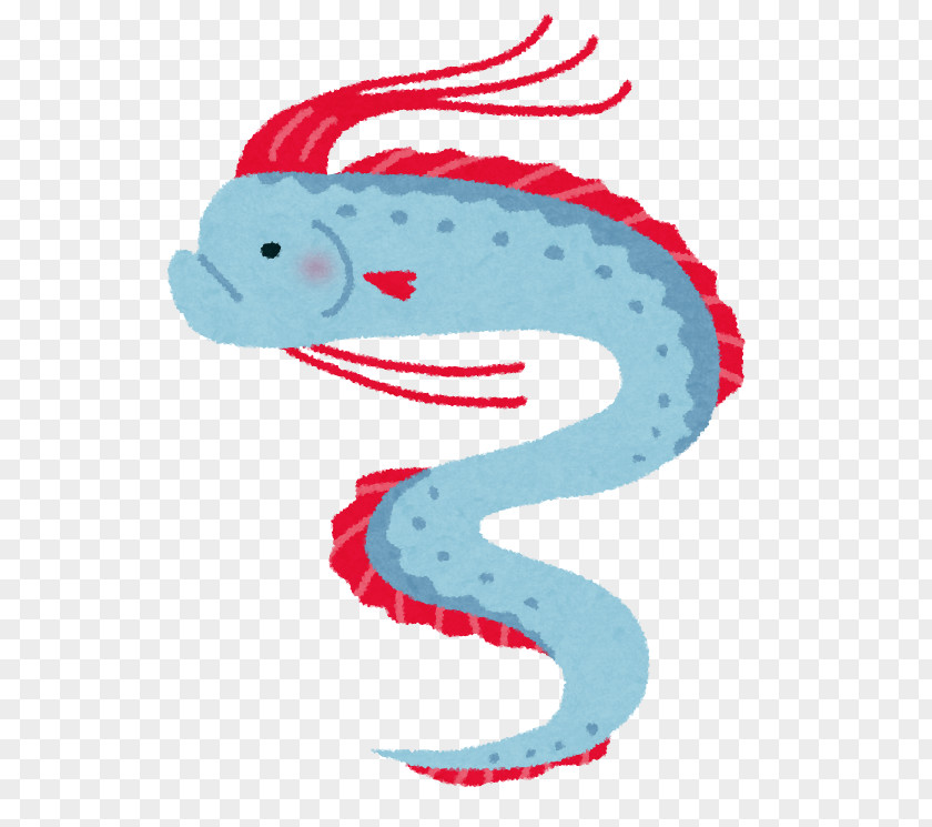 Fish Giant Oarfish Deep Sea Illustration PNG