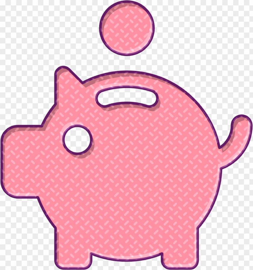 Multimedia Marketing Icon Coin Pig Bank PNG