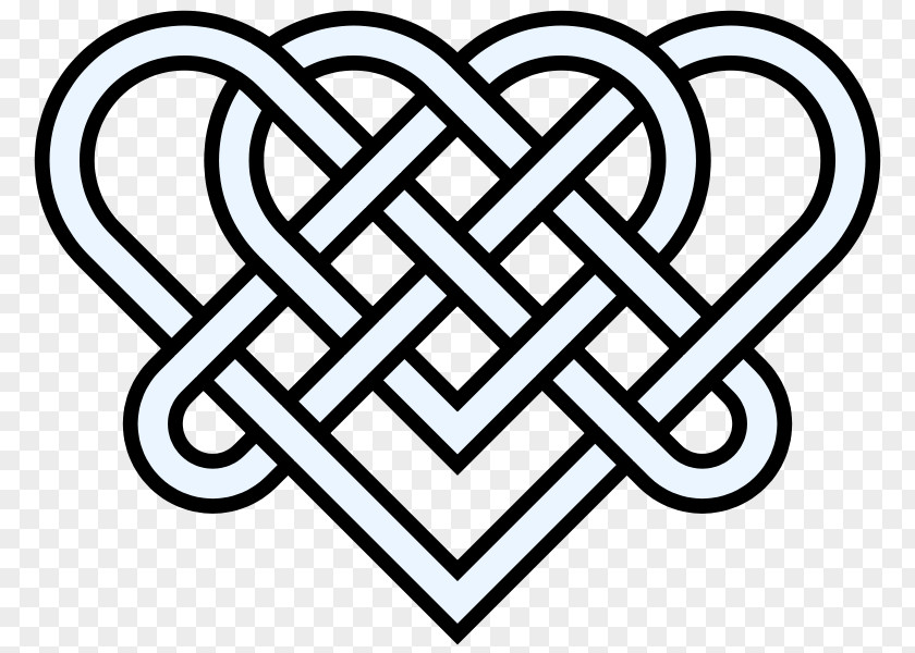 Double Hearts Pictures Celtic Knot Heart Endless Clip Art PNG