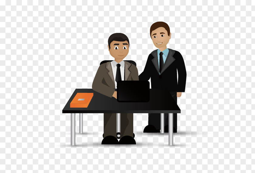 Office Business People Cartoon Illustration PNG
