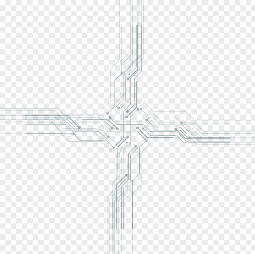 Science And Technology Lines Line Black White Symmetry Pattern PNG