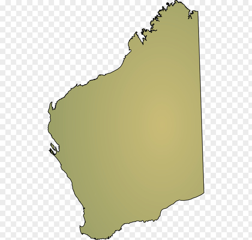 Western Australia Map Clip Art PNG