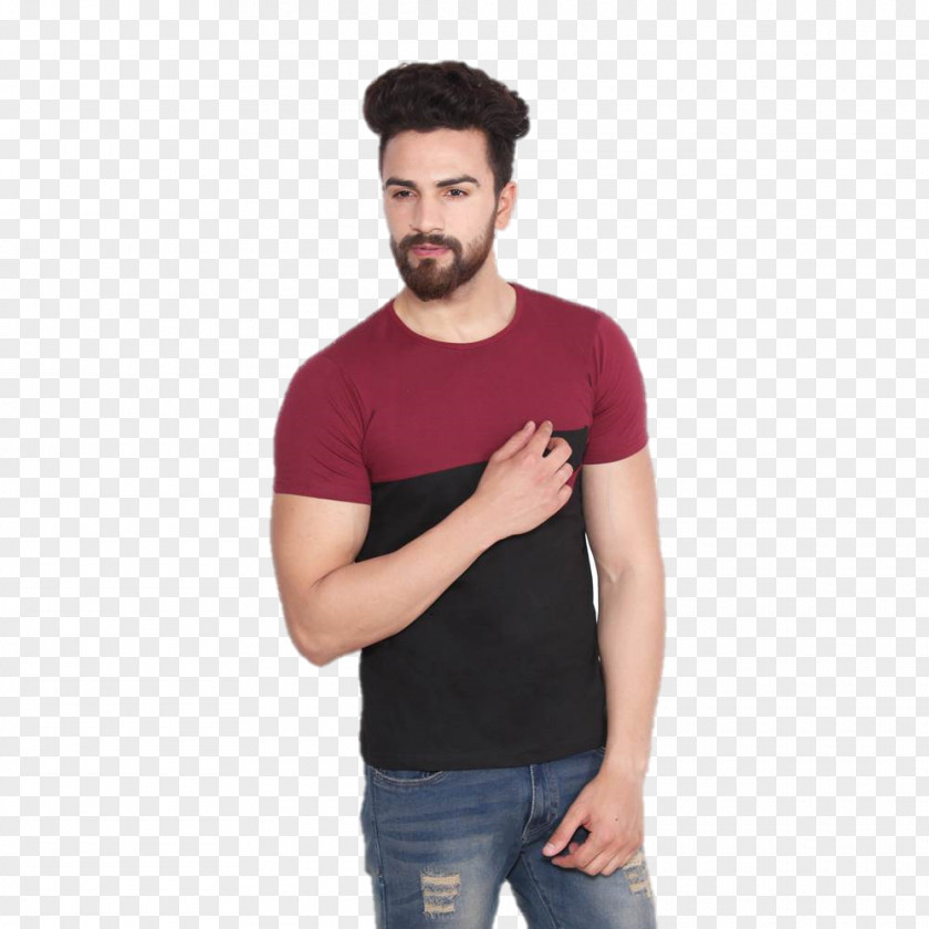 Casual Man Printed T-shirt Crew Neck Sleeve Cotton PNG