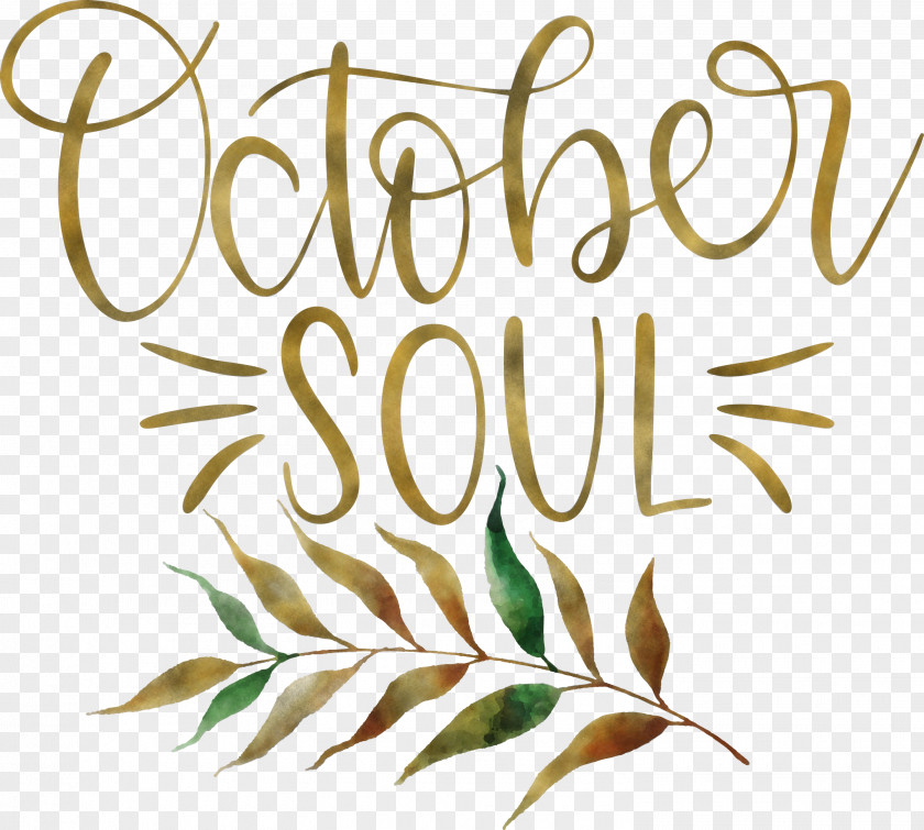 October Soul October PNG