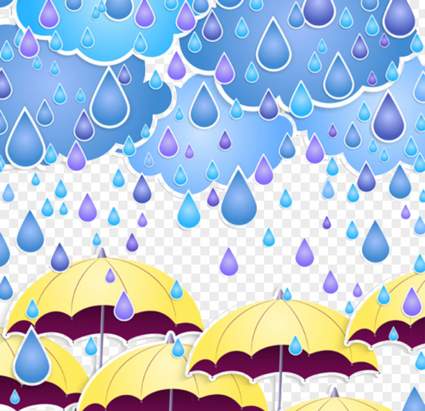 Rain In The World. Cartoon Umbrella Wallpaper PNG
