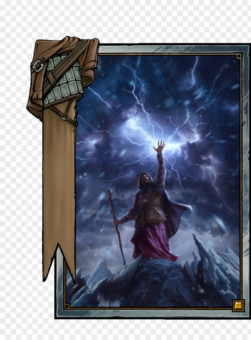 Aeromancy Gwent: The Witcher Card Game Thunder Collectible PNG