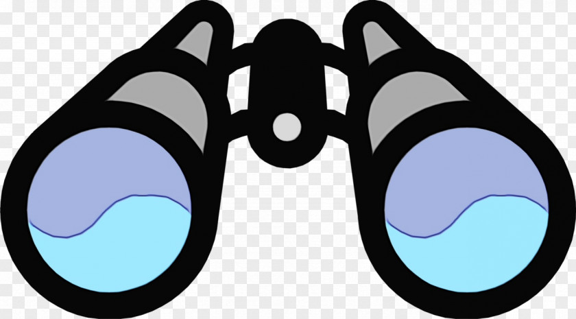 Binoculars Wet Ink Circle Line Font PNG