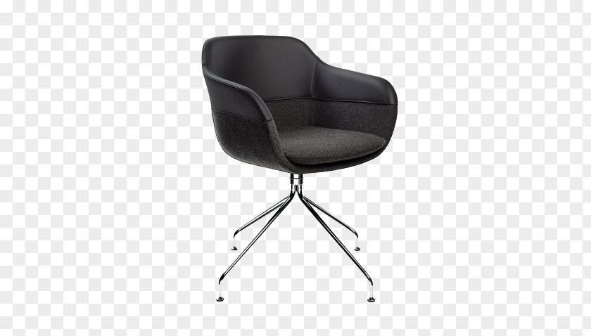 Black Office Decorated Lounge Chair Table PNG