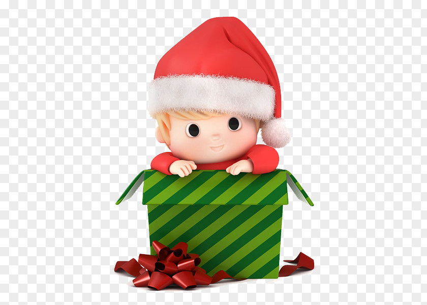 Box Child Santa Claus Christmas Baby Clip Art PNG