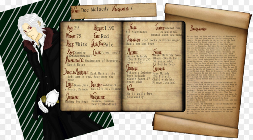 Harry Potter Character Sheet Hogwarts Statistic Ichigo Kurosaki PNG