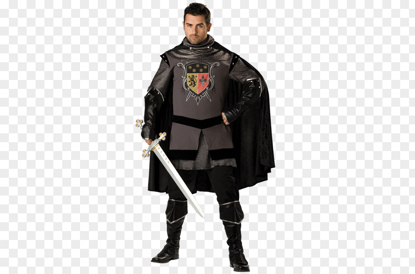 Knight Middle Ages Renaissance Robe Halloween Costume PNG