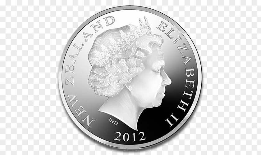Coin New Zealand Dollar Silver Proof Coinage PNG