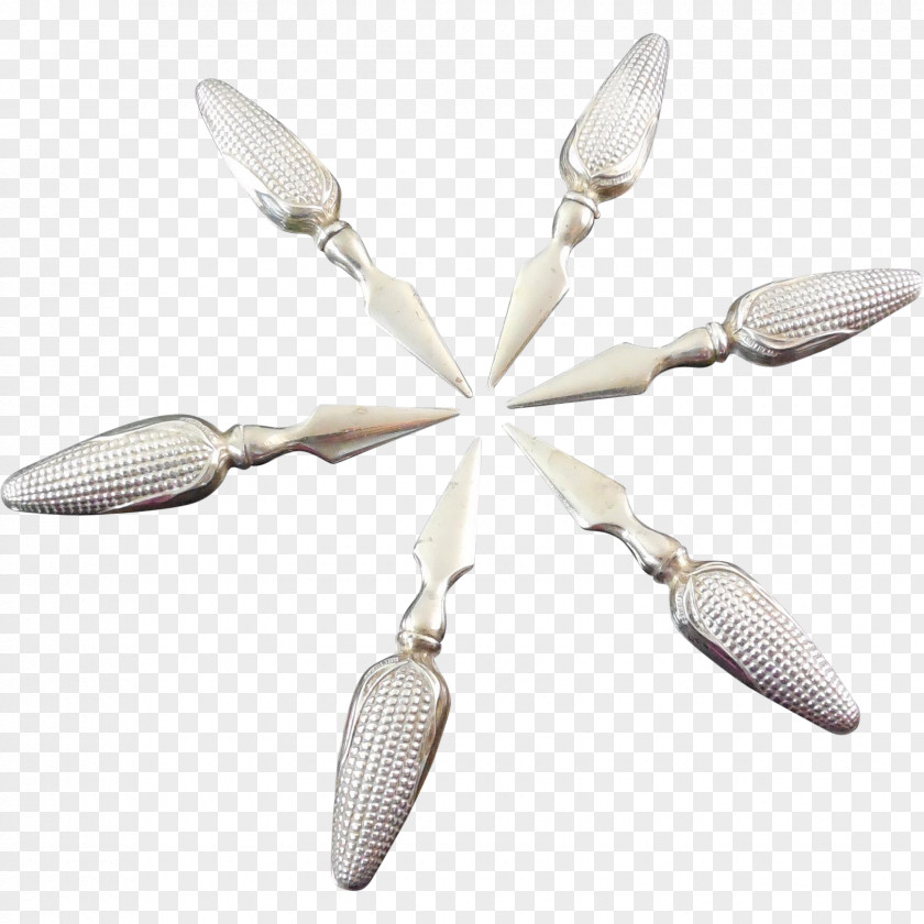 Corn On The Cob Maize Corncob Sterling Silver PNG