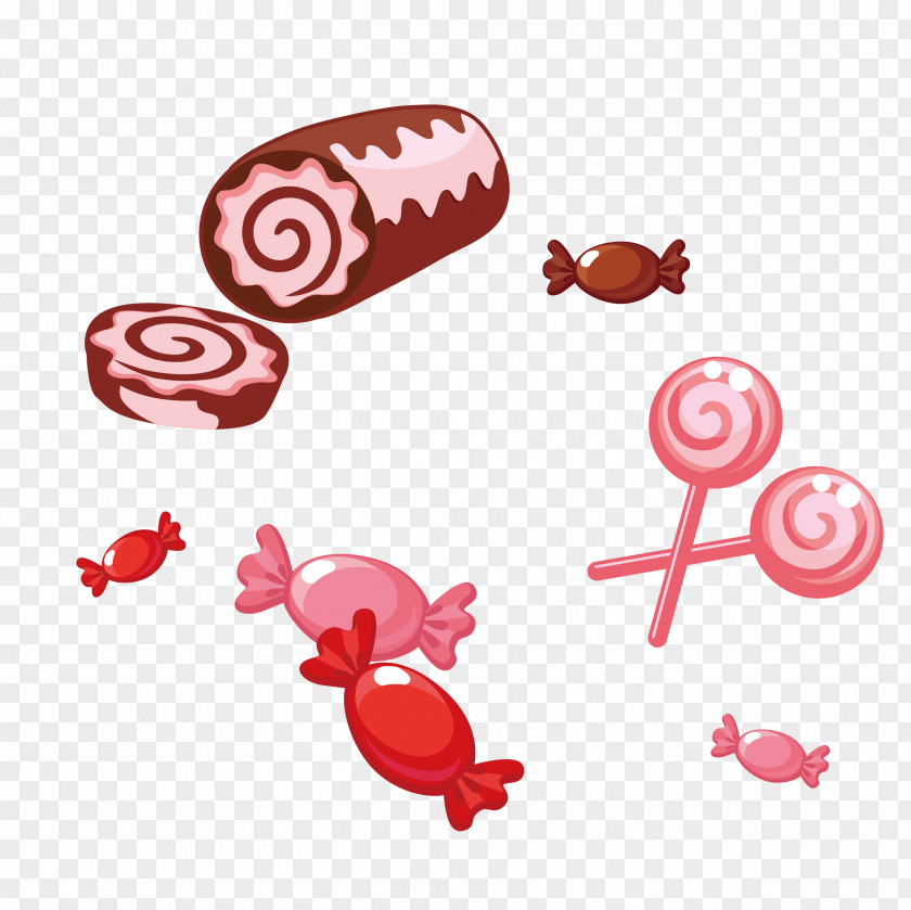 Cute Little Candy Lollipop Cartoon PNG