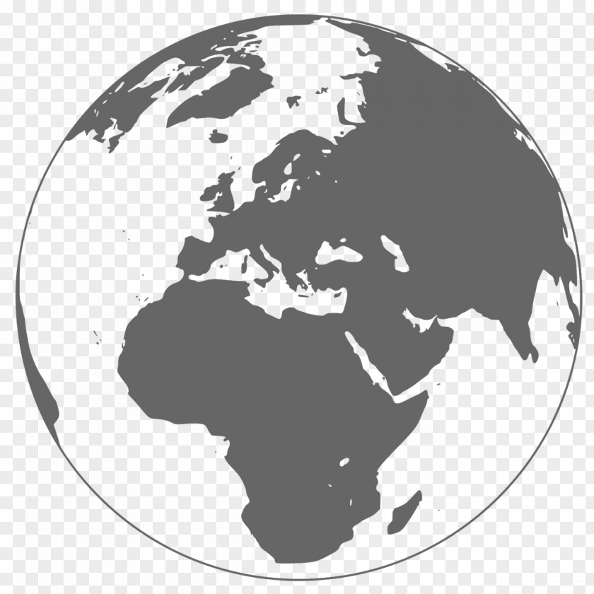 Globe Earth World Map Vector Graphics PNG