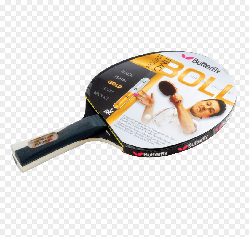 Gold Butterfly Ping Pong Paddles & Sets Racket Tennis Ball PNG