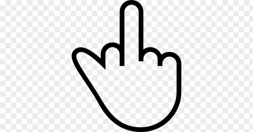 Hand Middle Finger Graphic Design PNG