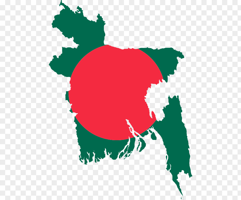 Map Flag Of Bangladesh National PNG