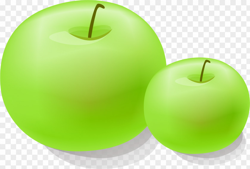 Painted Green Apple Granny Smith Auglis PNG