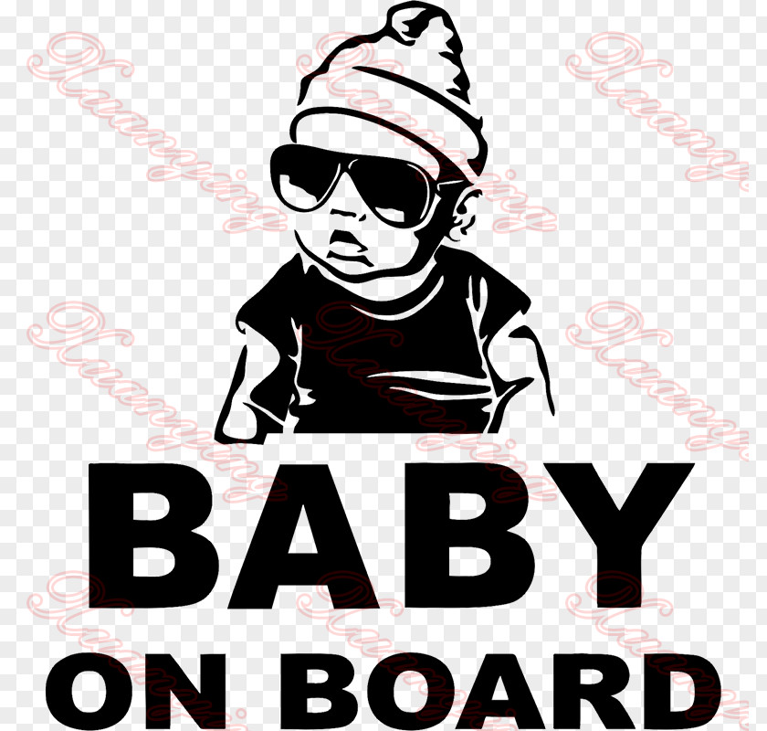 Baby On Board Bumper Sticker Decal Polyvinyl Chloride PNG