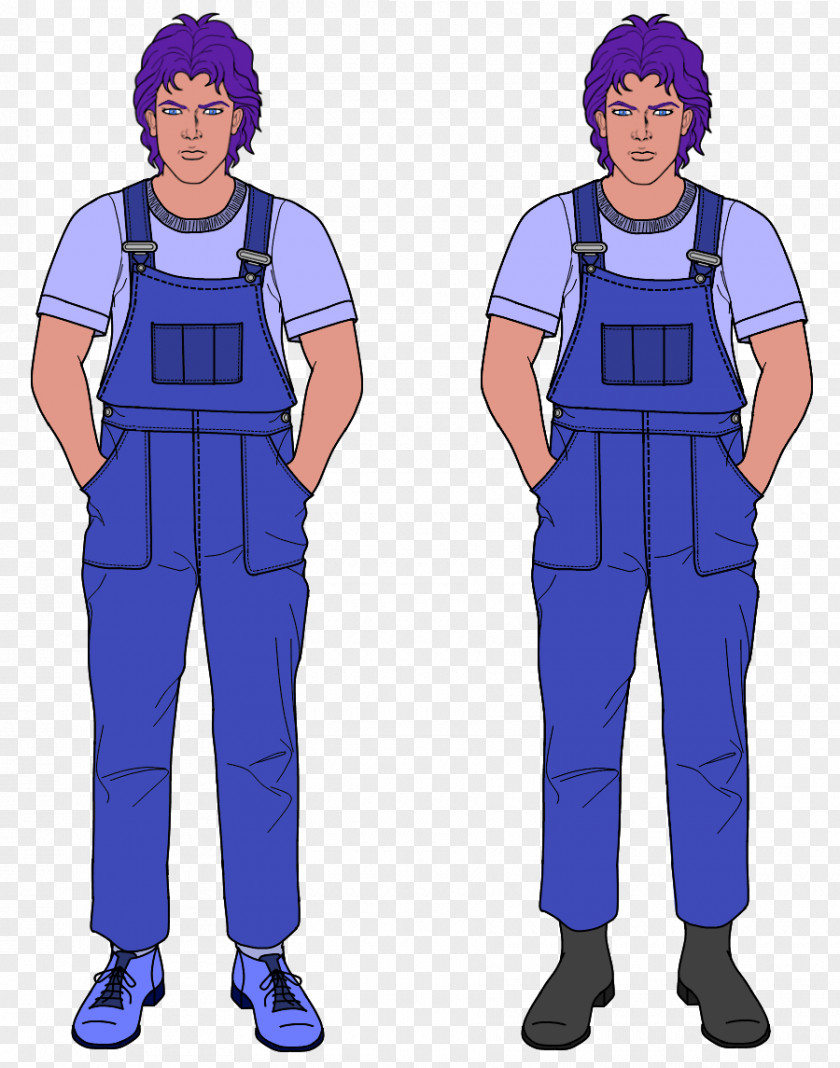 Cartoon Overall Drawing Fashion PNG