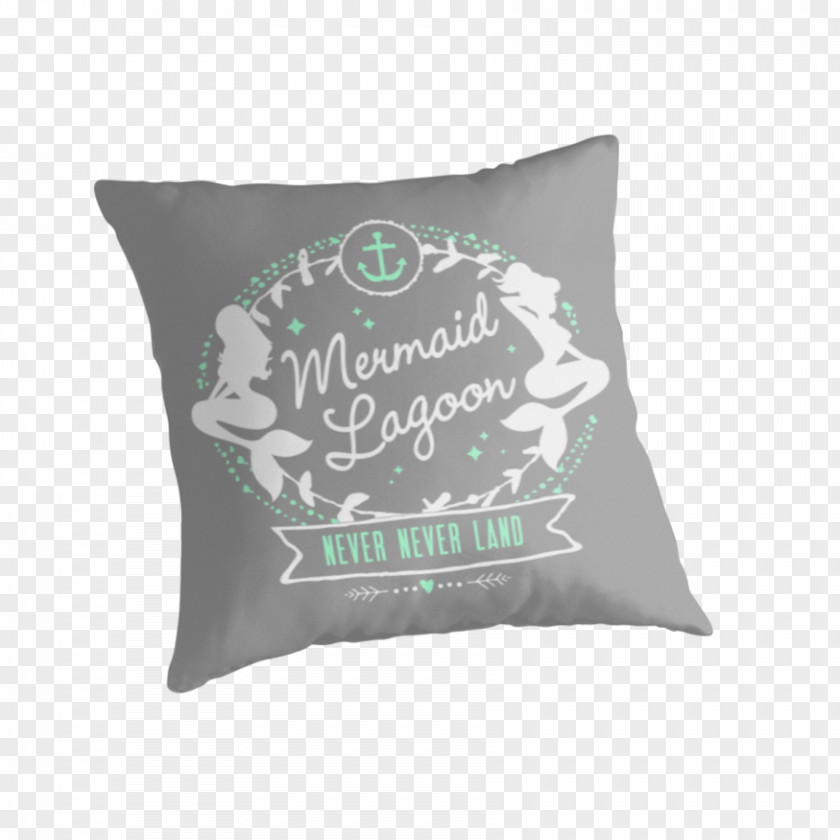 Mermaid Peter Pan Throw Pillows Cushion Couch Bed PNG