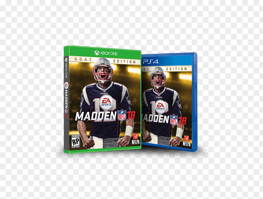 NFL Madden 18 New England Patriots Xbox One Video Game PNG