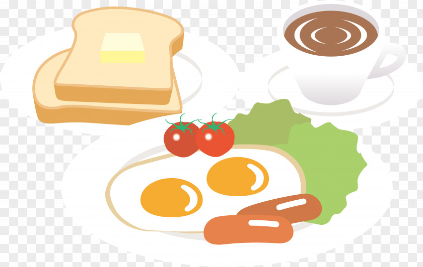 Ntt Breakfast Fried Egg Toast Cooked Rice Food PNG
