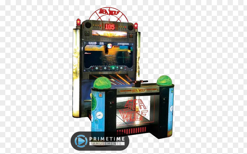 Sea Wolf Arcade Game Redemption Video Amusement PNG