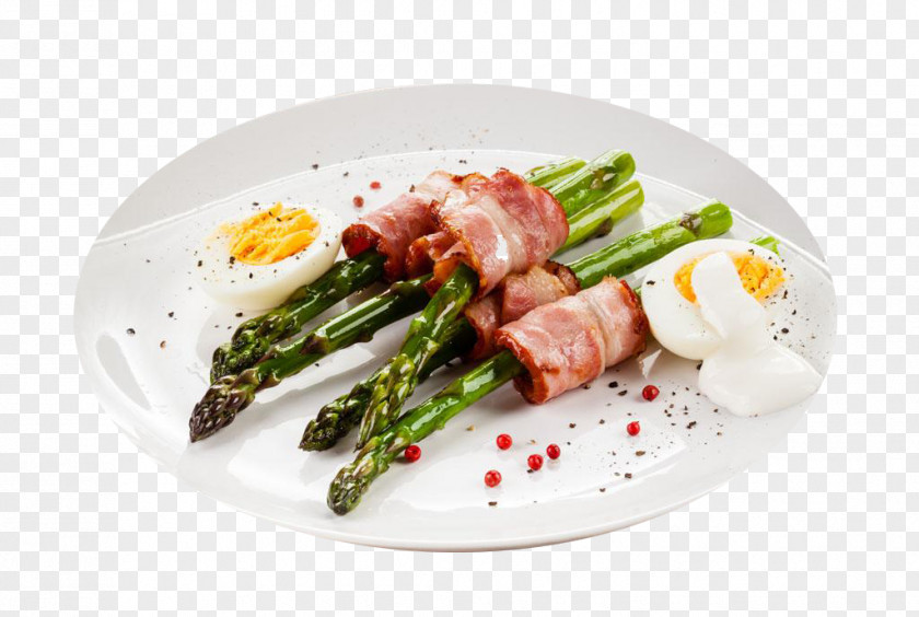 Beef Cabbage Cuisine Bacon Asparagus Fried Egg Barbecue Wrap PNG