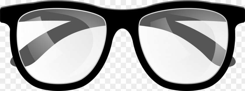 Black Simple Glasses Goggles Sunglasses PNG