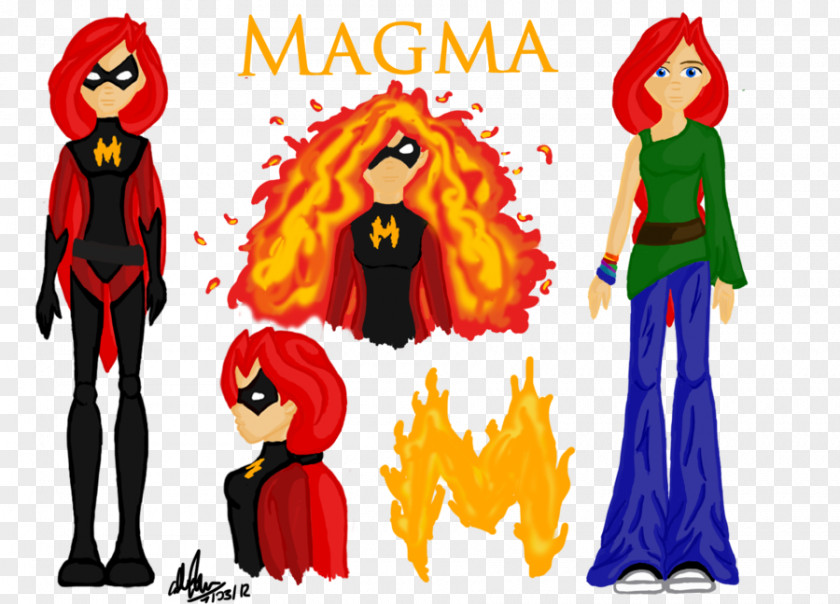 Magma Character Sketch Fiction Carol Danvers Drawing PNG