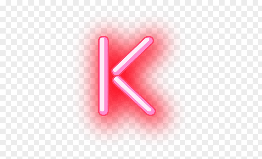 NEON Red Letter Neon Font PNG