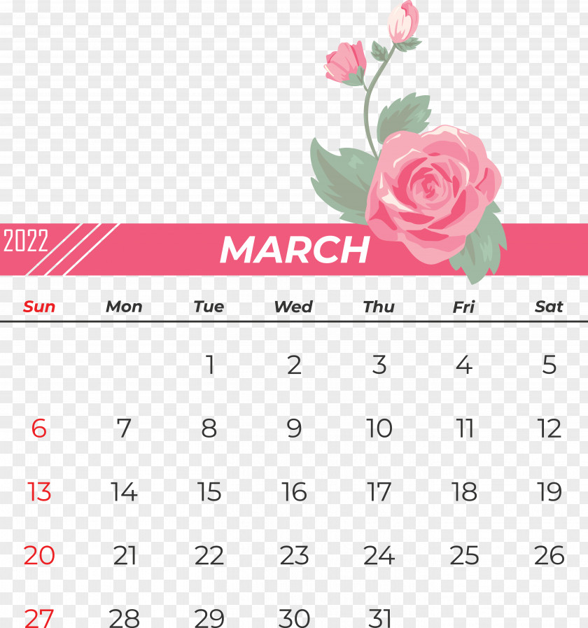 Calendar Font Flower Petal Pink M PNG