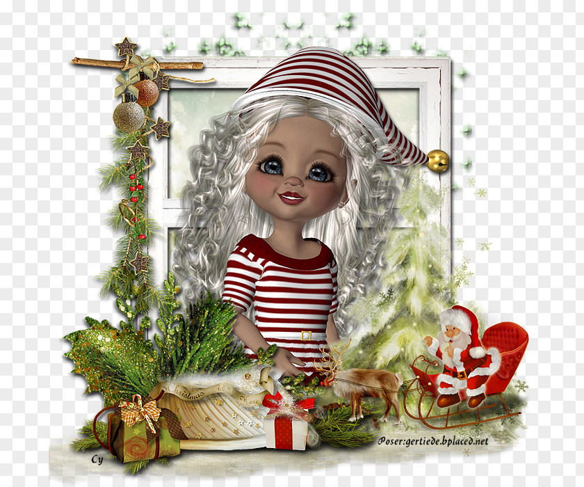 Christmas Tree Ornament Doll PNG