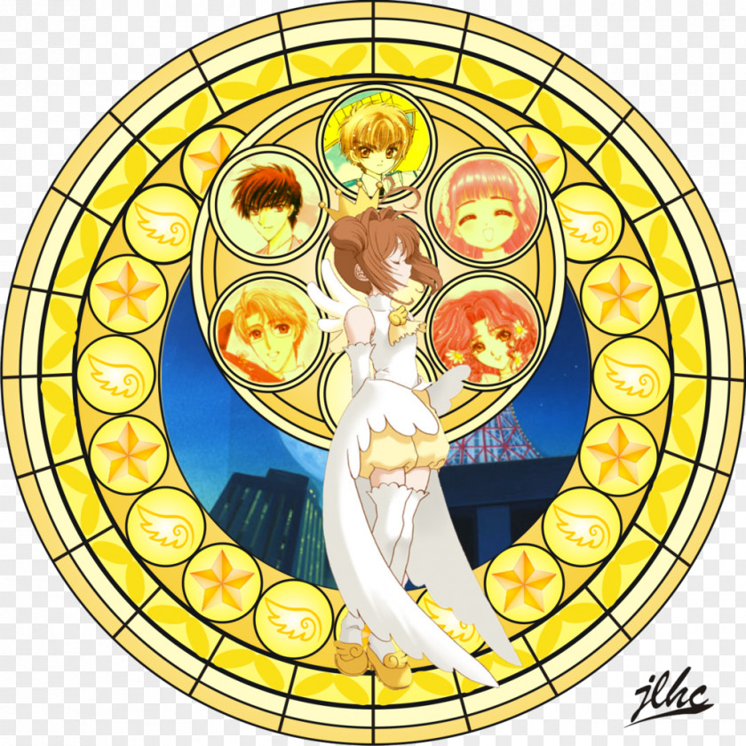 Kingdom Hearts Stained Glass Sakura Kinomoto Sora Cardcaptor PNG