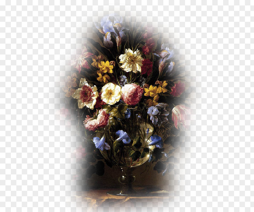 Painting Museo Nacional Del Prado Still Life Museum Flowers In A Glass Vase PNG