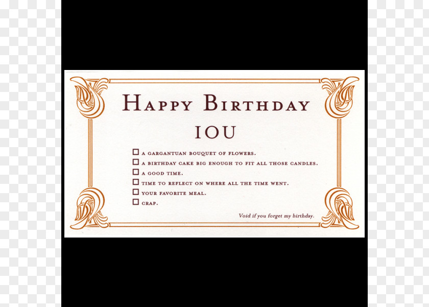 Voucher Coupons Wedding Invitation Greeting & Note Cards Birthday Gift IOU PNG