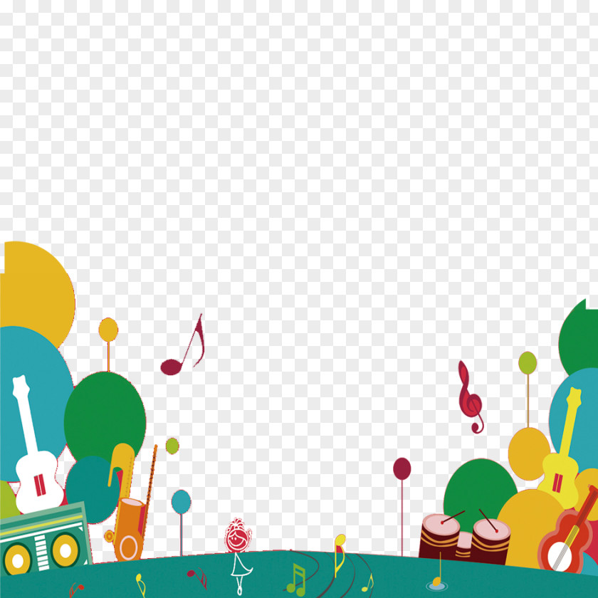 Crazy Music Background Material PNG music background material, multicolored illustration clipart PNG