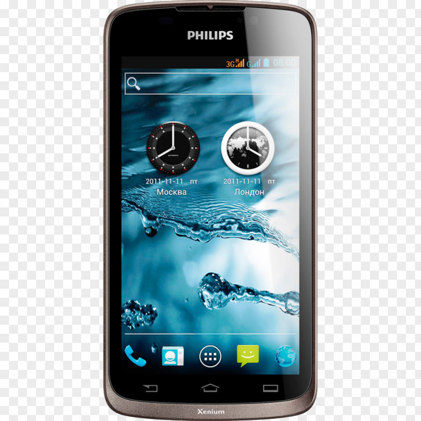 Smartphone Image Philips Android Dual SIM Mobile Phone PNG