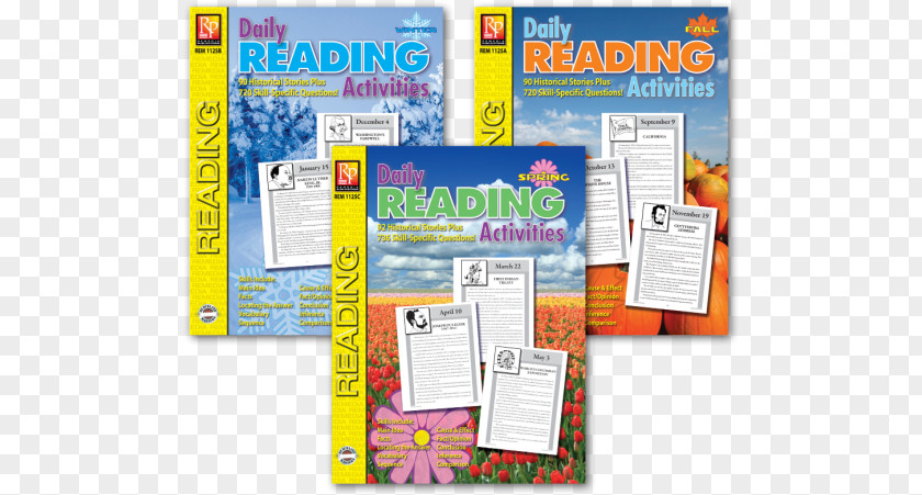 Daily Activities Book Reading Comprehension Readability Publishing PNG