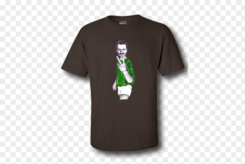 Shirt Cartoon T-shirt Green Sleeve Font PNG