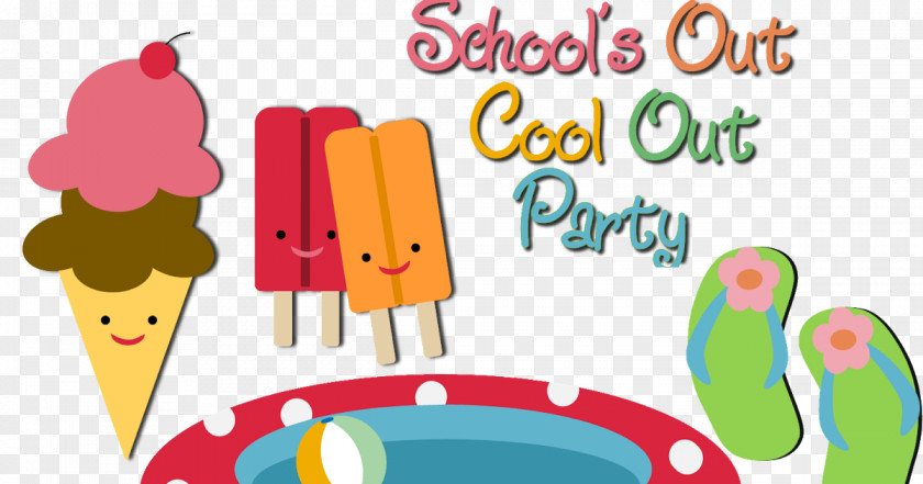Year-end Big Promotion School's Out Party Clip Art PNG
