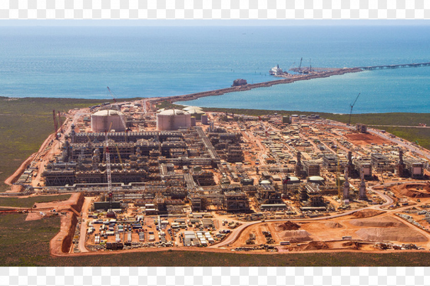 Aerial View Chevron Corporation Gorgon Gas Project Natural Petroleum Industry PNG