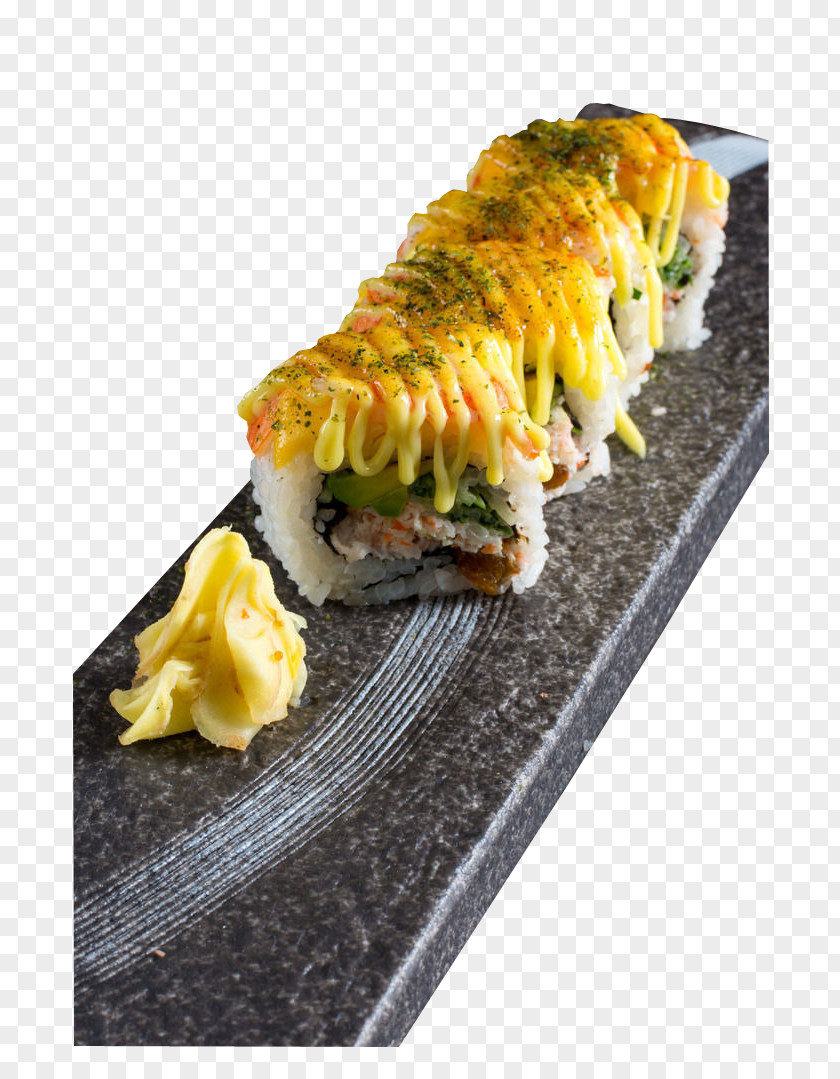 French Baked Shrimp Sushi California Roll Gimbap Japanese Cuisine Recipe PNG